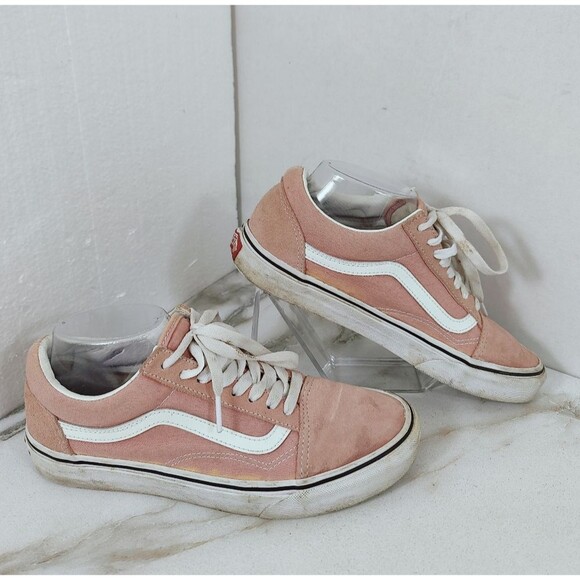 Vans Shoes - Vans Old Skool Low Pink Suede Sneakers Skate Shoes, 6.5(M) 8(W)